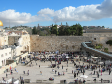 The Western Wall is part of the old temple which was destroyed in the first century.