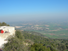 The view from the top of Mount Carmel.